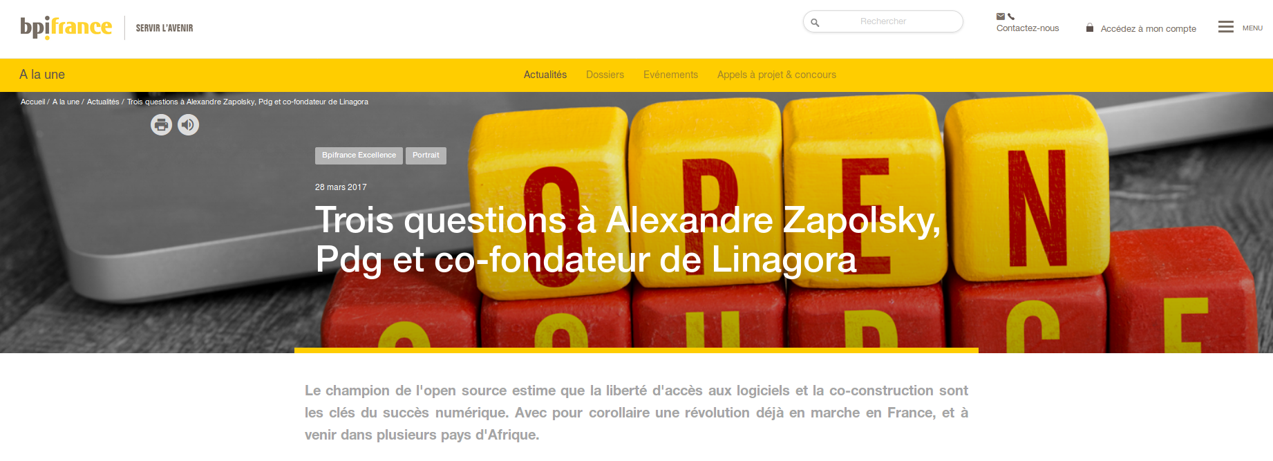 Alexandre Zapolsky interviewé par BPI France